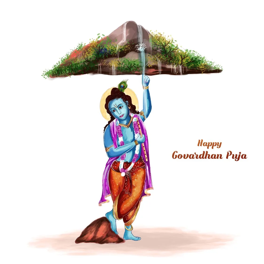 Happy Govardhan Puja Wallpapers