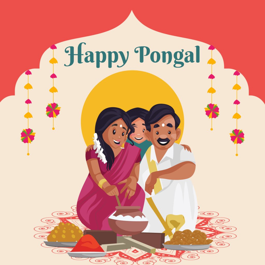 Happy Pongal 2024 Images, Pongal Kolam, Wishes In Tamil