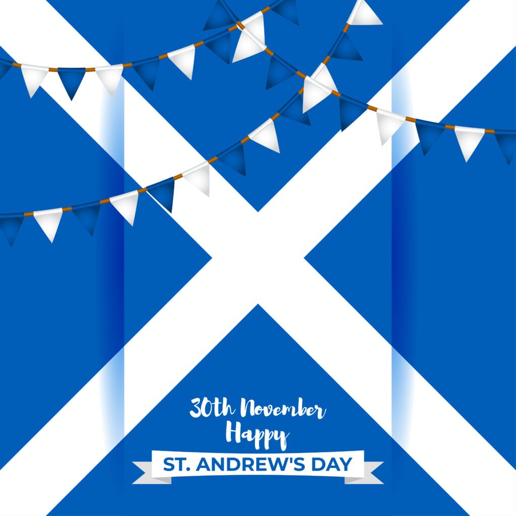vector illustration for happy St. Andrews day