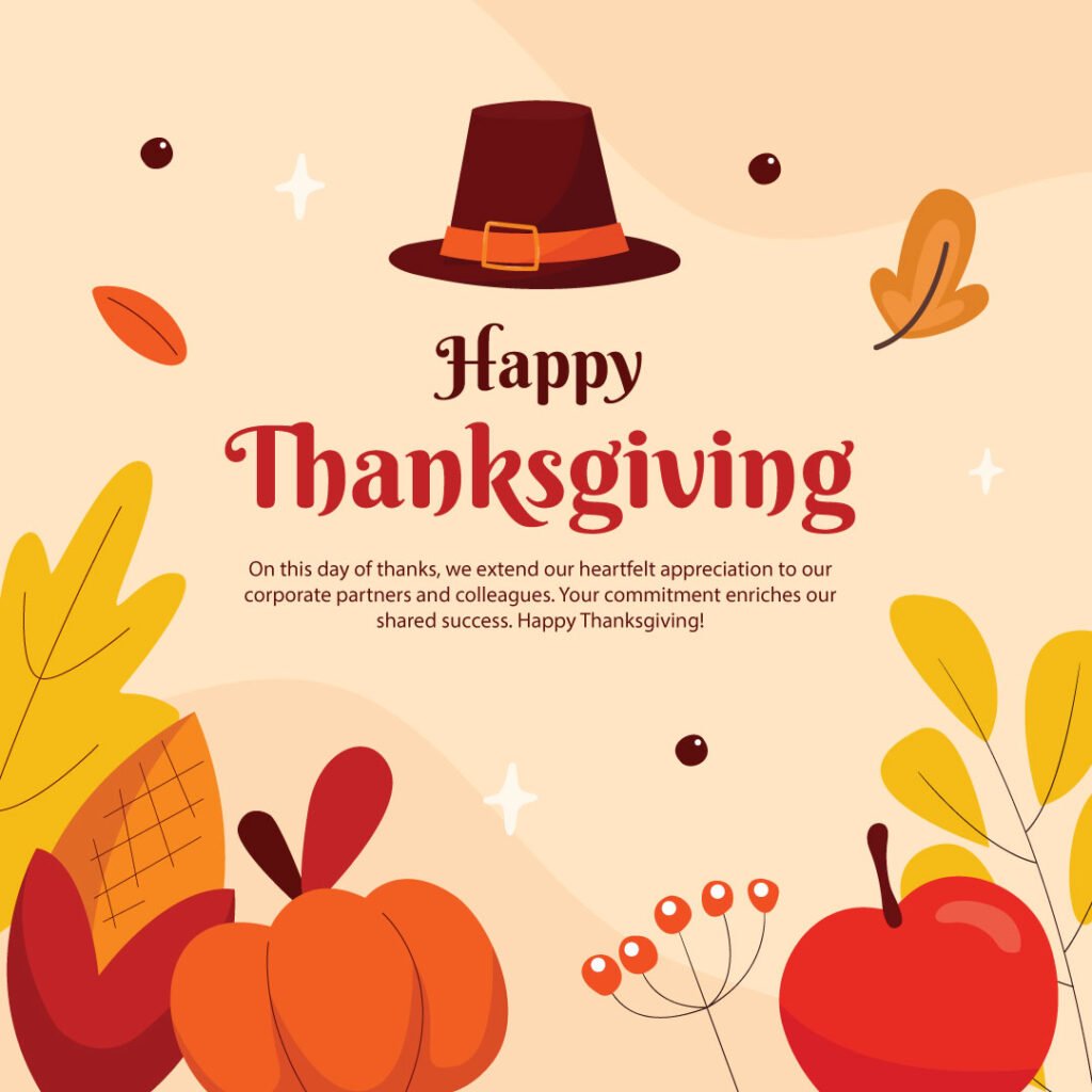 thanksgiving day corporate banner poster wishes 04